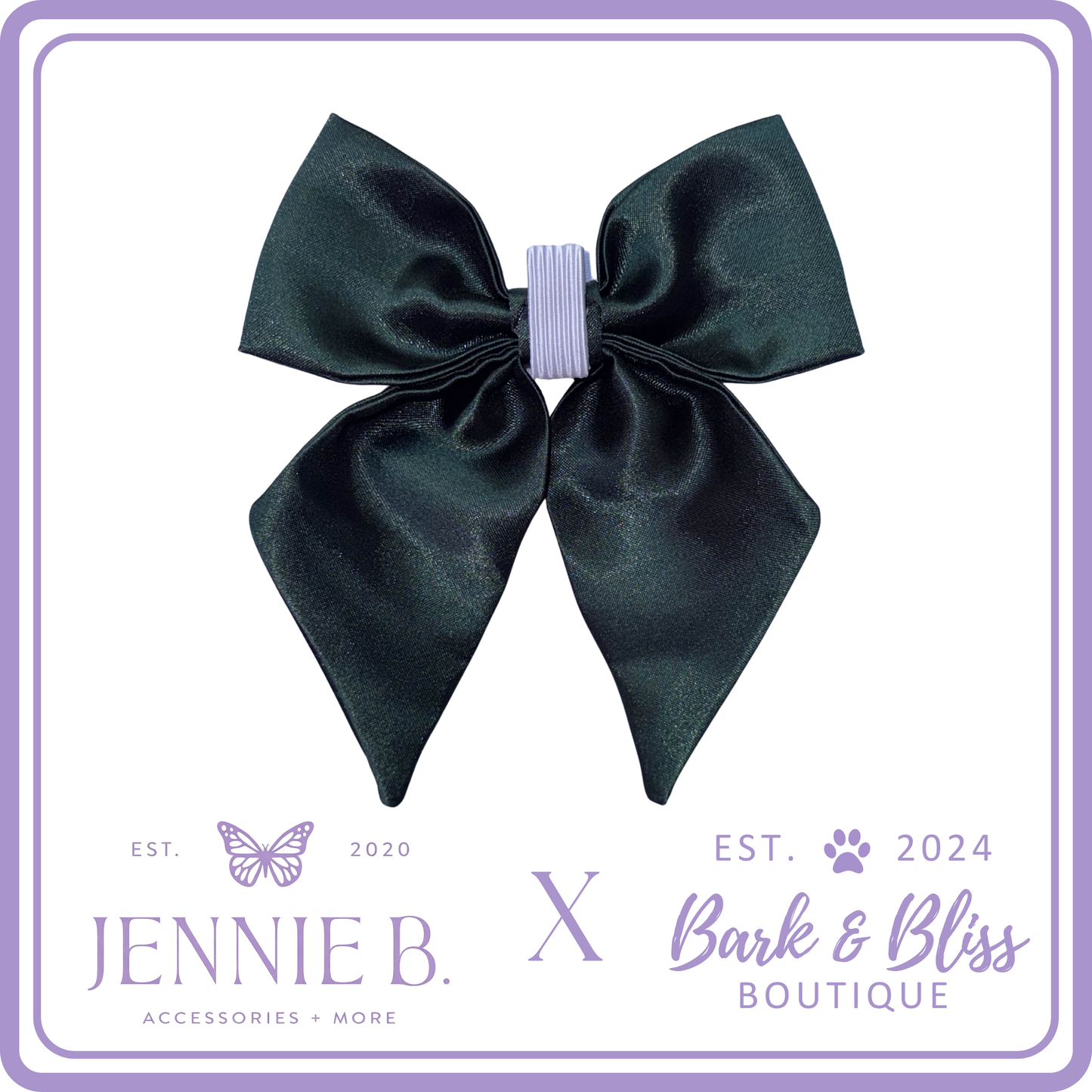 Emerald Green Collar Bow