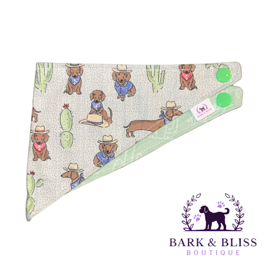Wiener Dog Cowboy Bandana