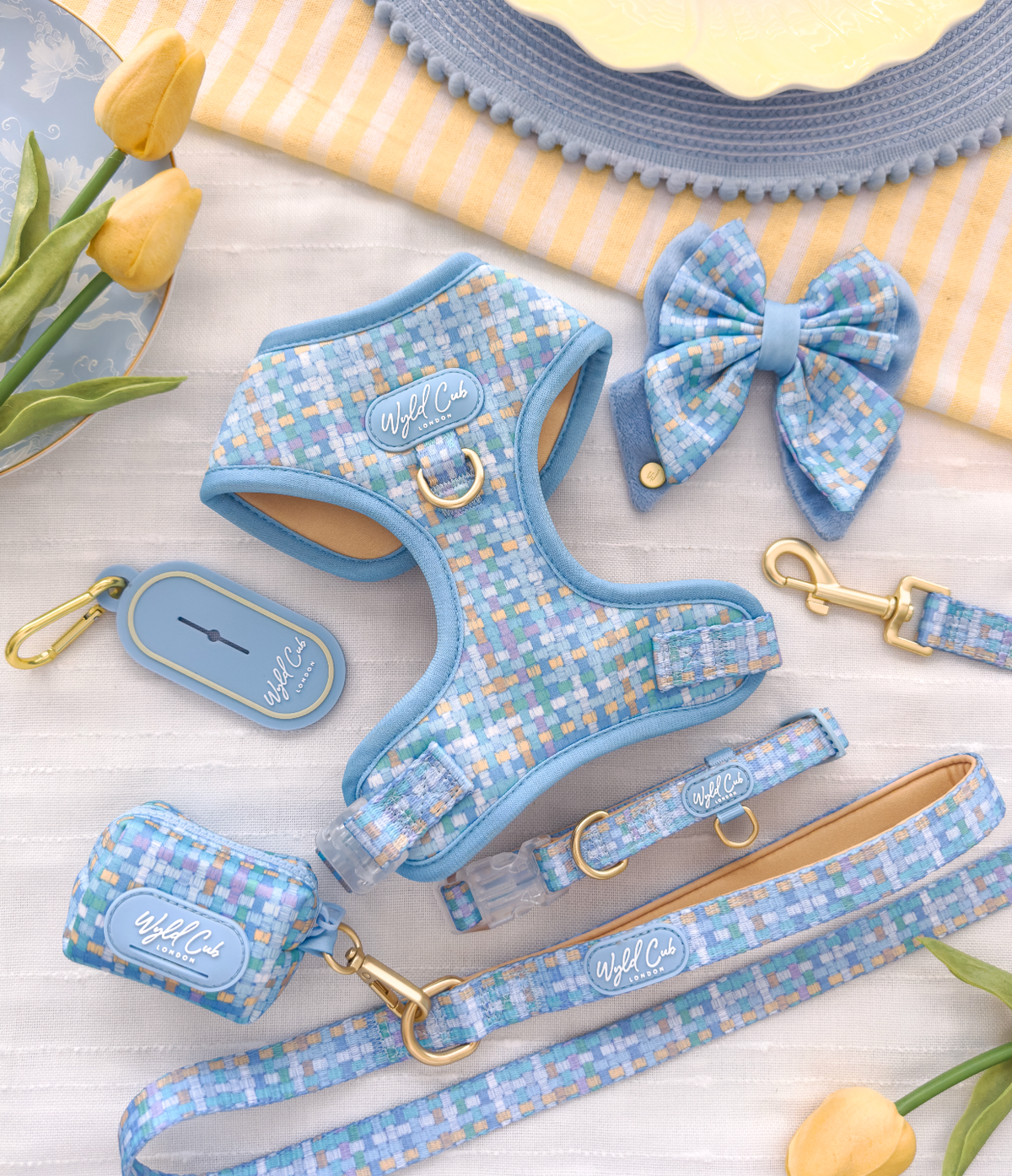 Adjustable Dog Harness: Belgravia Macaron