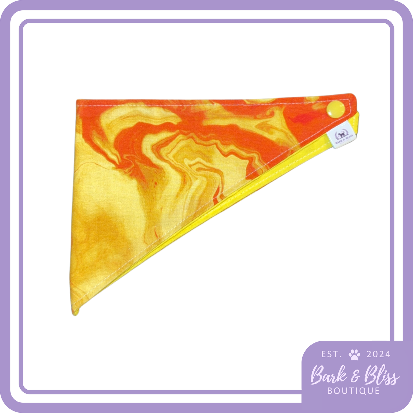 Yellow Marble Bandana