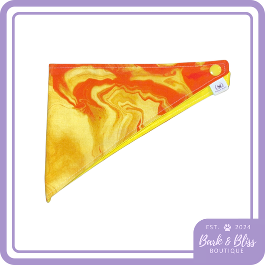Yellow Marble Bandana
