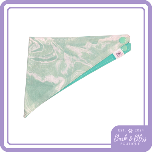 Mint Green Marble Bandana