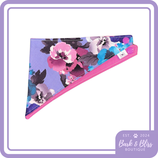 Purple Flower Bandana