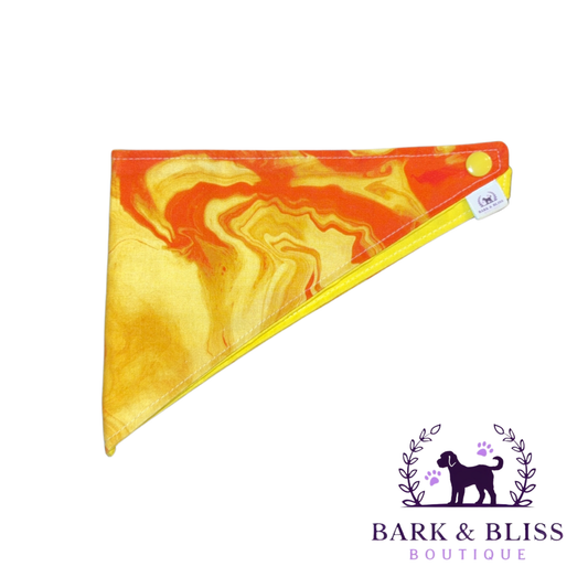Yellow Marble Bandana