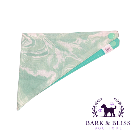 Mint Green Marble Bandana