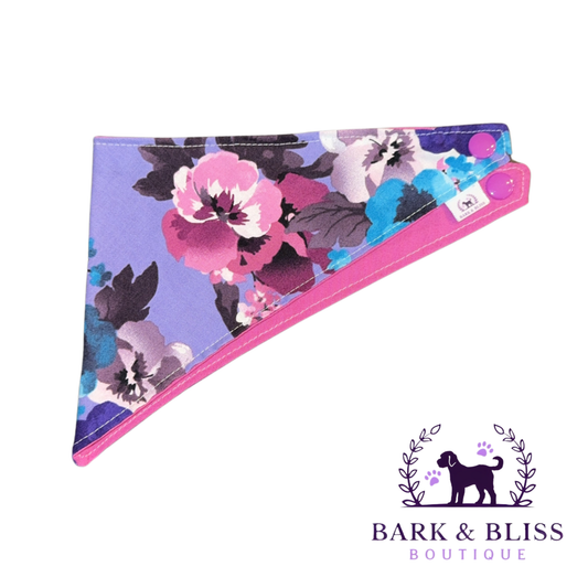 Purple Flower Bandana