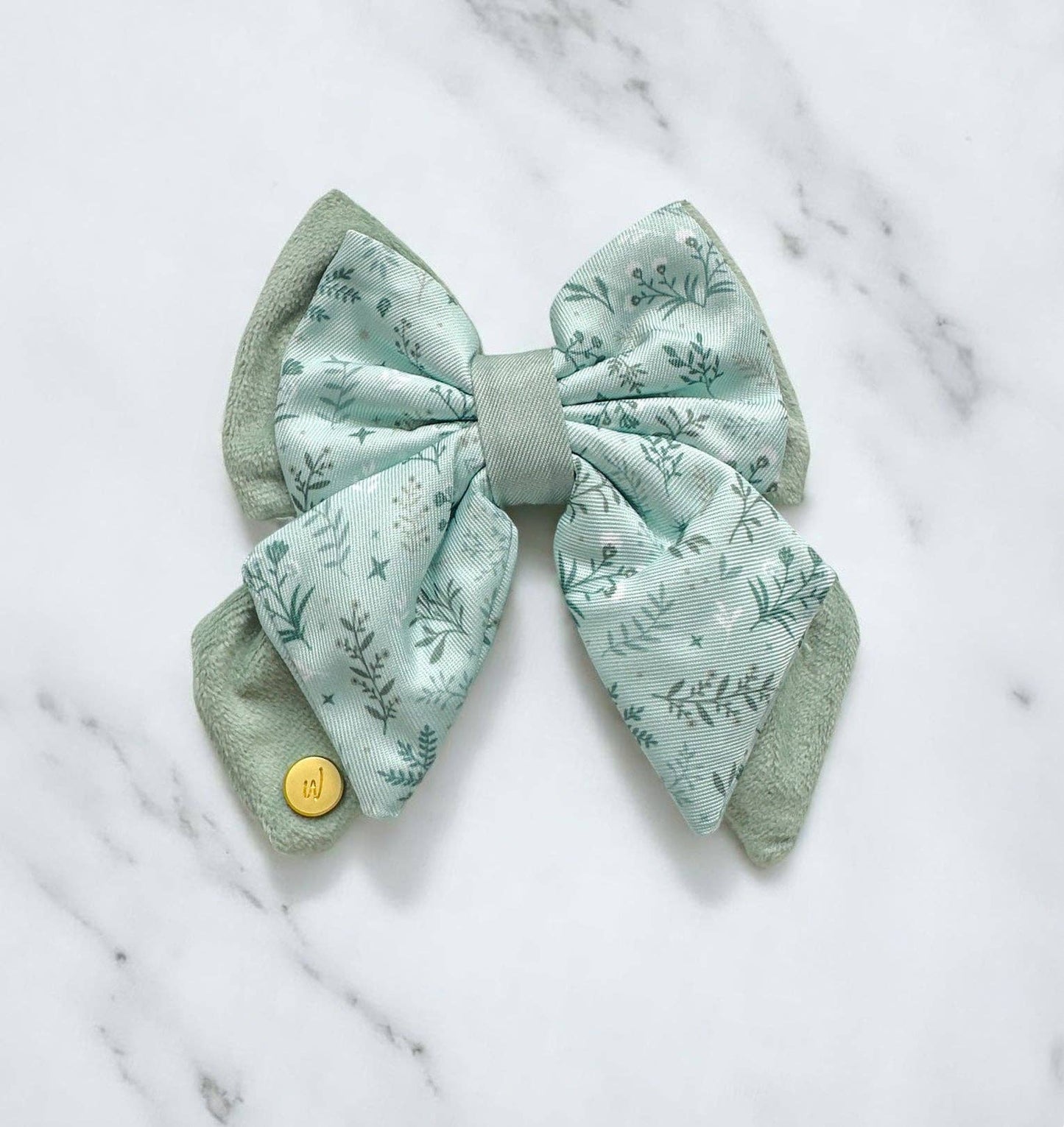 Dog Butterfly Bow: Chiswick Pistachio