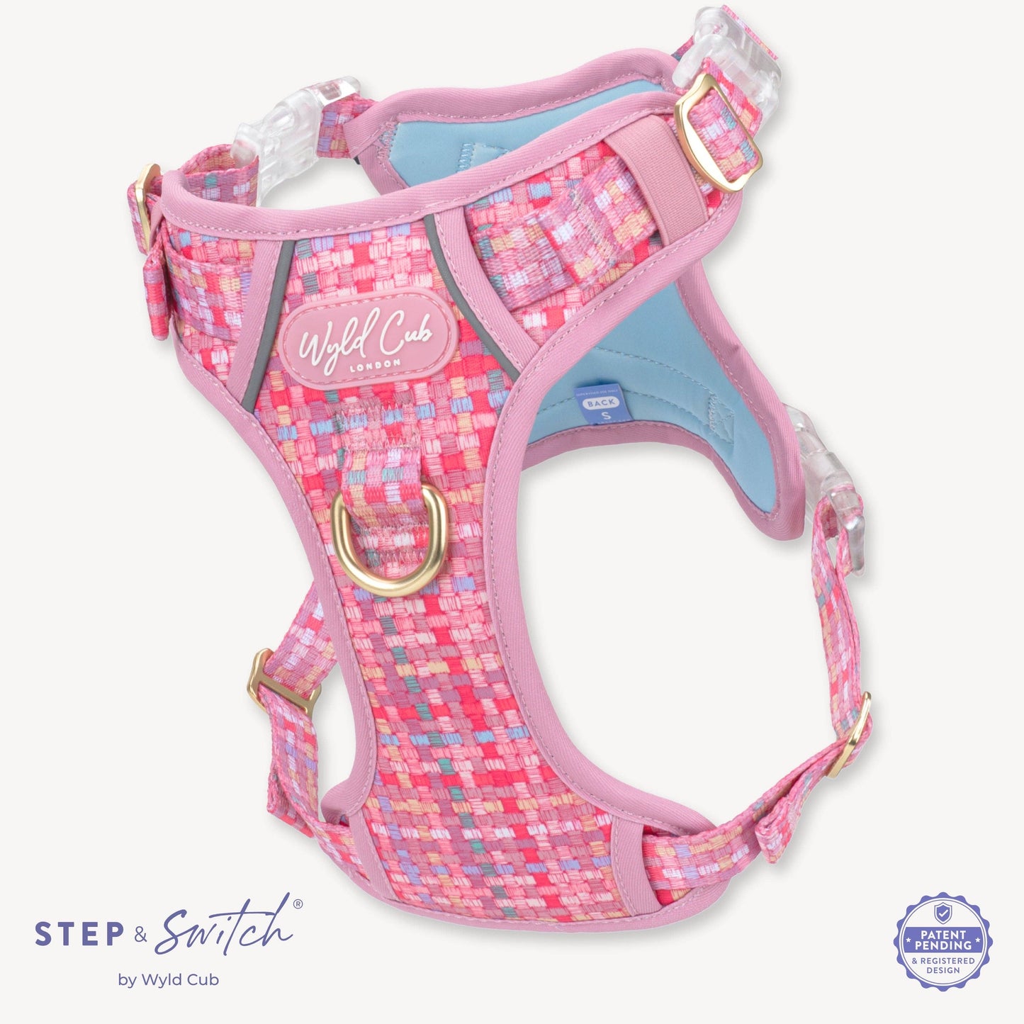 Step & Switch® Dog Harness: Belgravia Bonbon