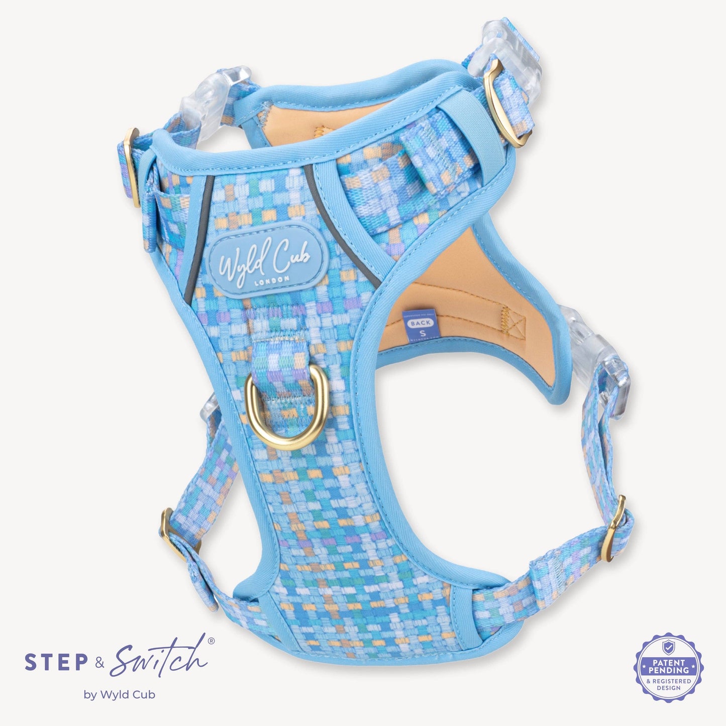 Step & Switch® Dog Harness: Belgravia Macaron