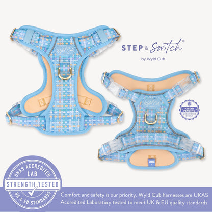 Step & Switch® Dog Harness: Belgravia Macaron