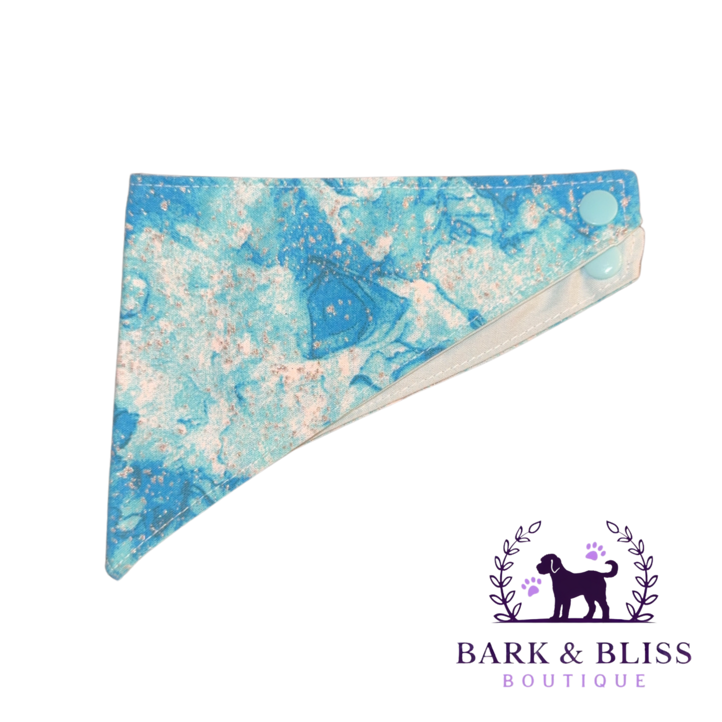 Light Blue Galaxy Bandana
