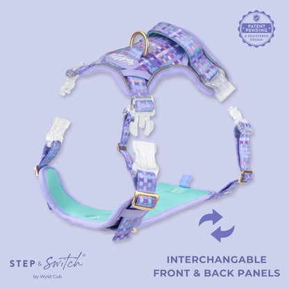 Step & Switch® Dog Harness: Belgravia Sugarplum