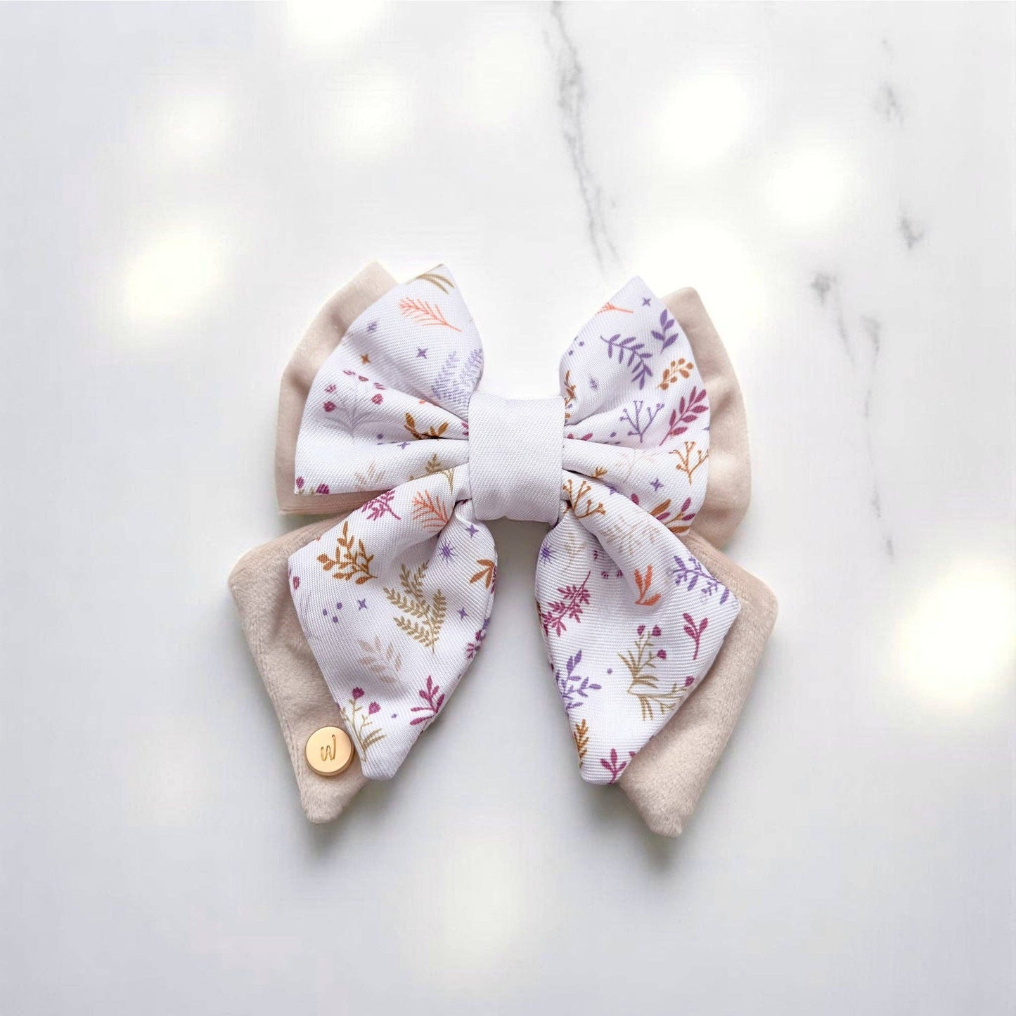 Dog Butterfly Bow Tie: Chiswick Oyster