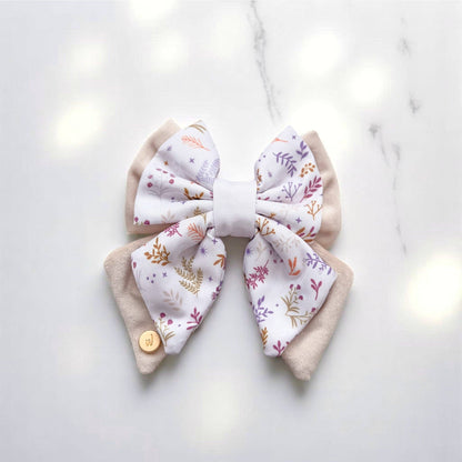 Dog Butterfly Bow Tie: Chiswick Oyster