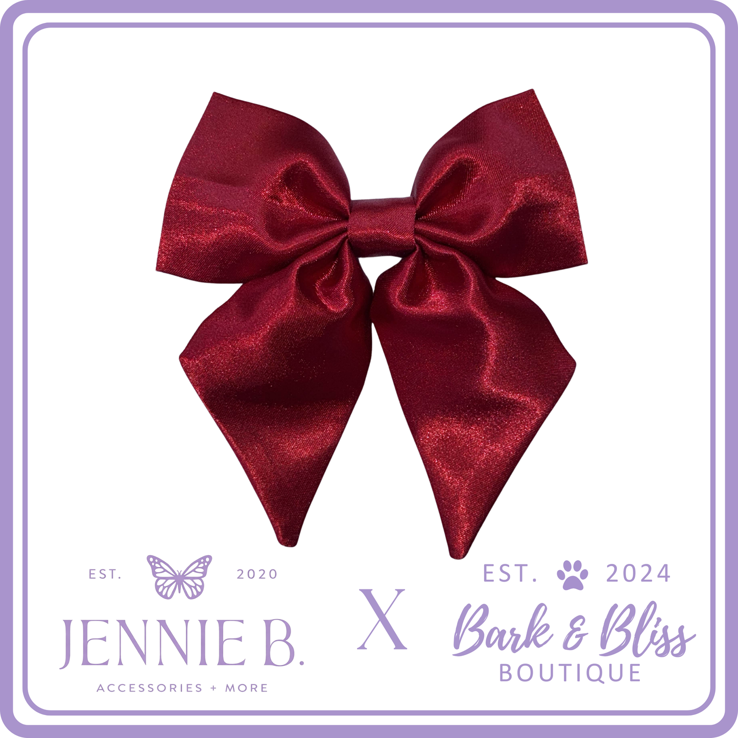 Cranberry Collar Bow