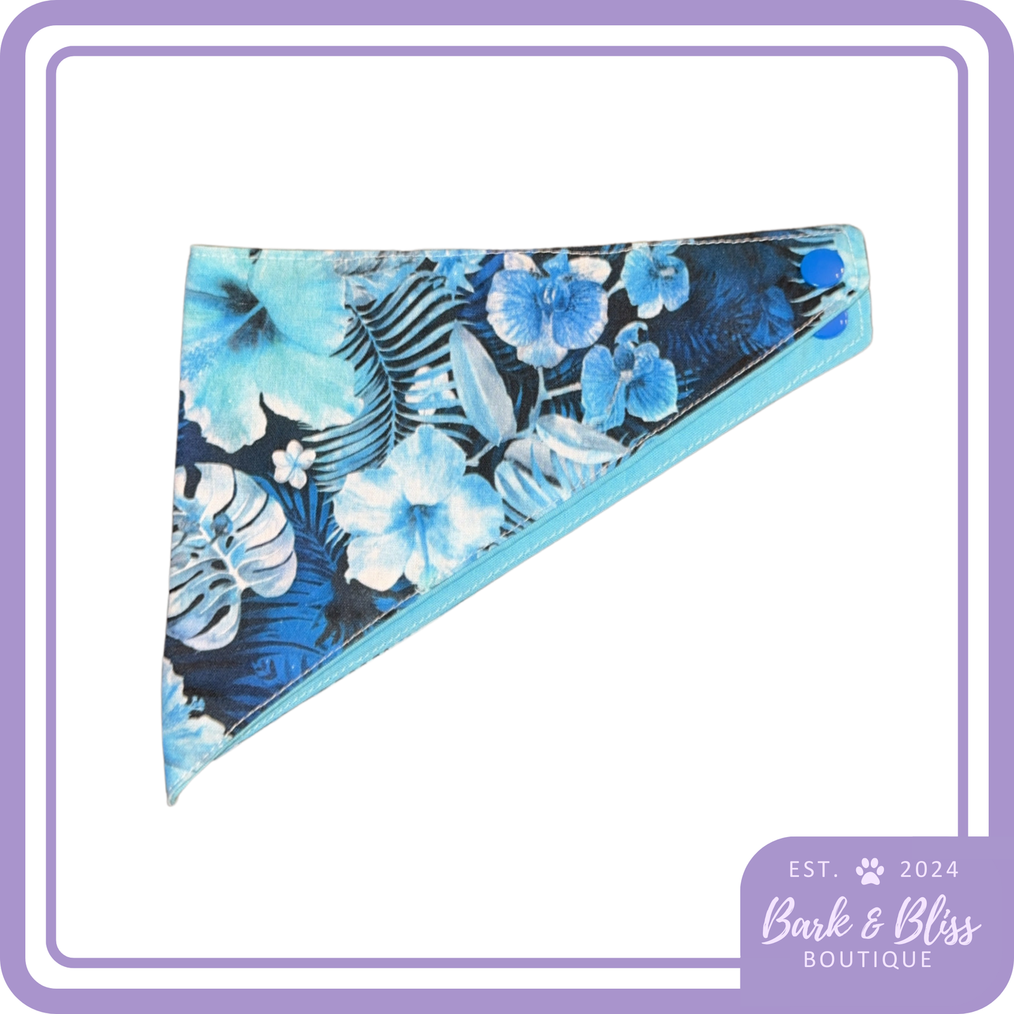 Blue Flowers Bandana