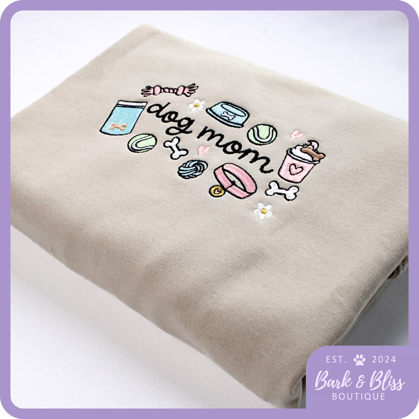 Dog Mom Essentials Embroidered Sweater