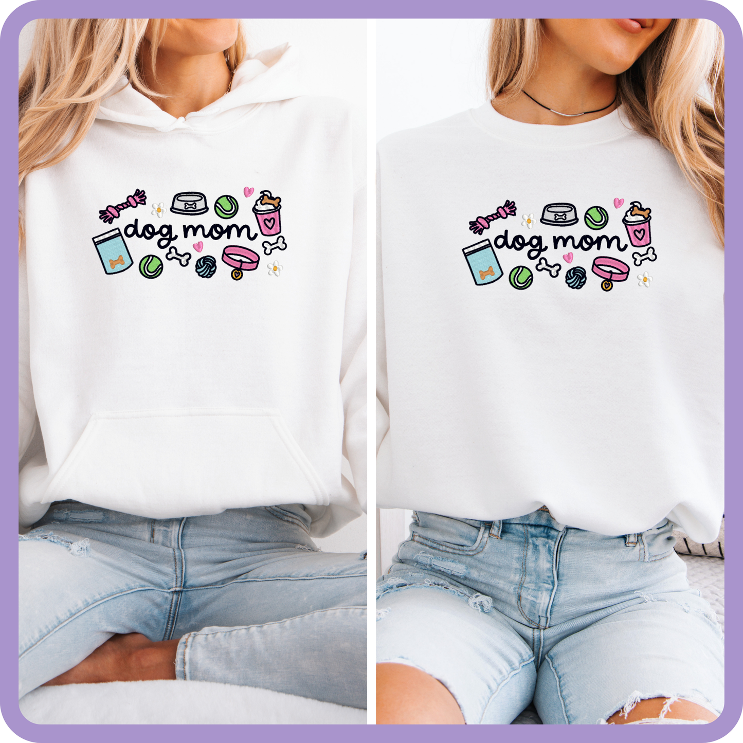 Dog Mom Essentials Embroidered Sweater