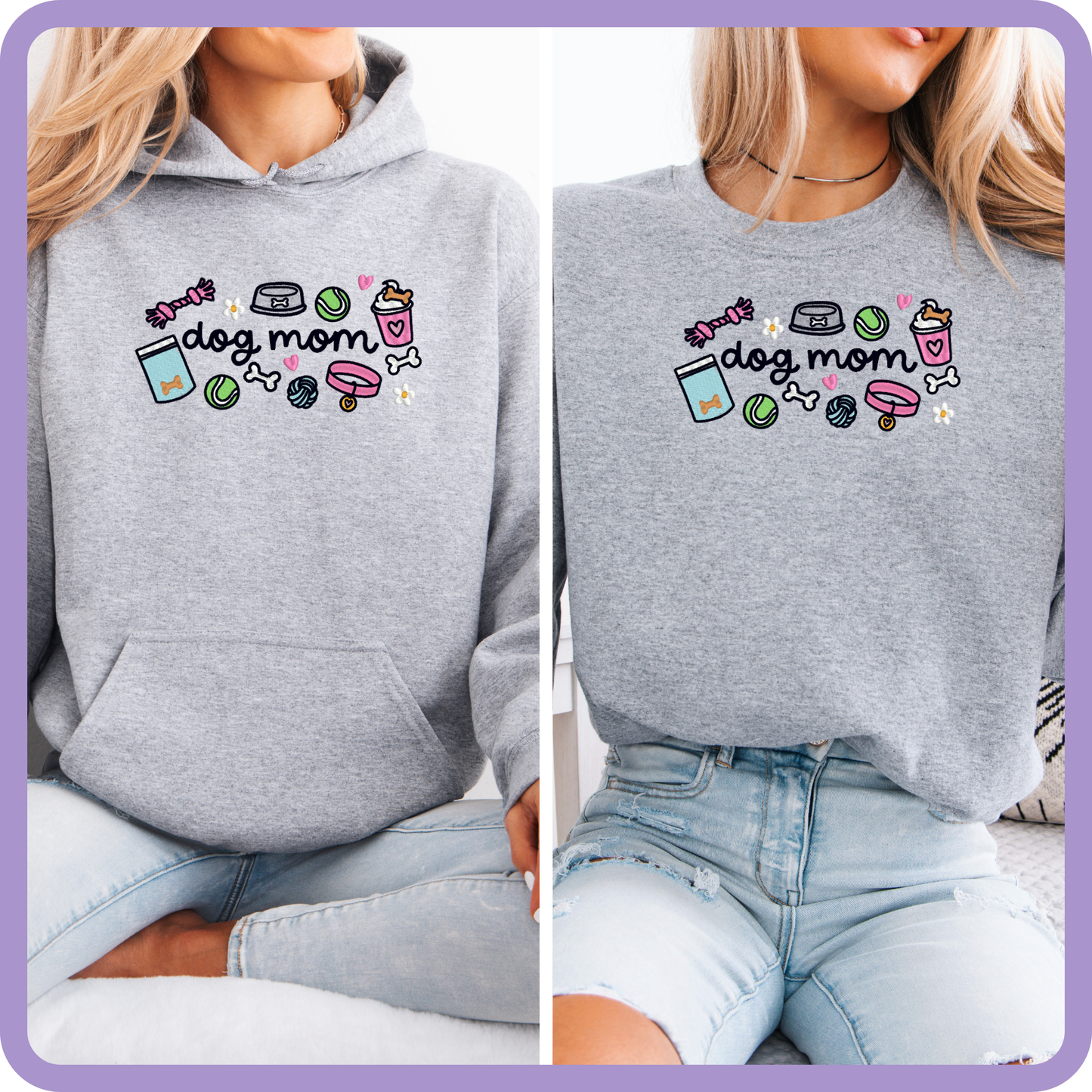 Dog Mom Essentials Embroidered Sweater