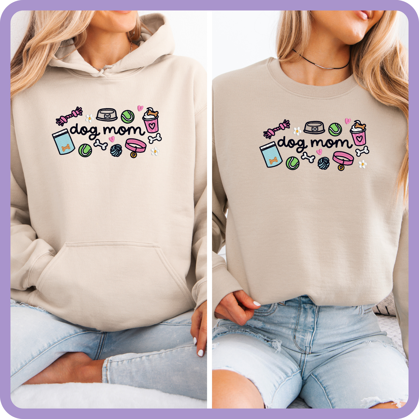 Dog Mom Essentials Embroidered Sweater