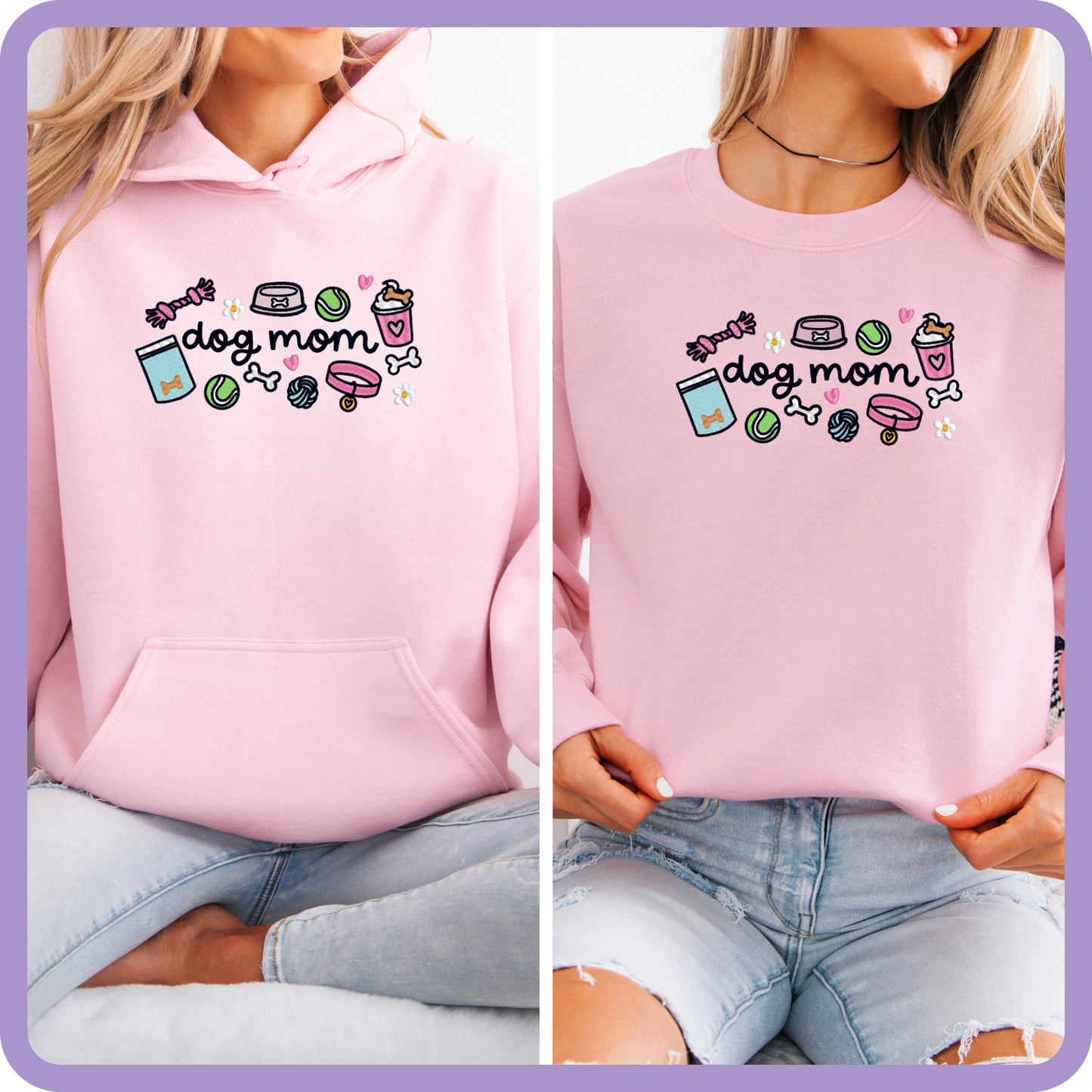 Dog Mom Essentials Embroidered Sweater