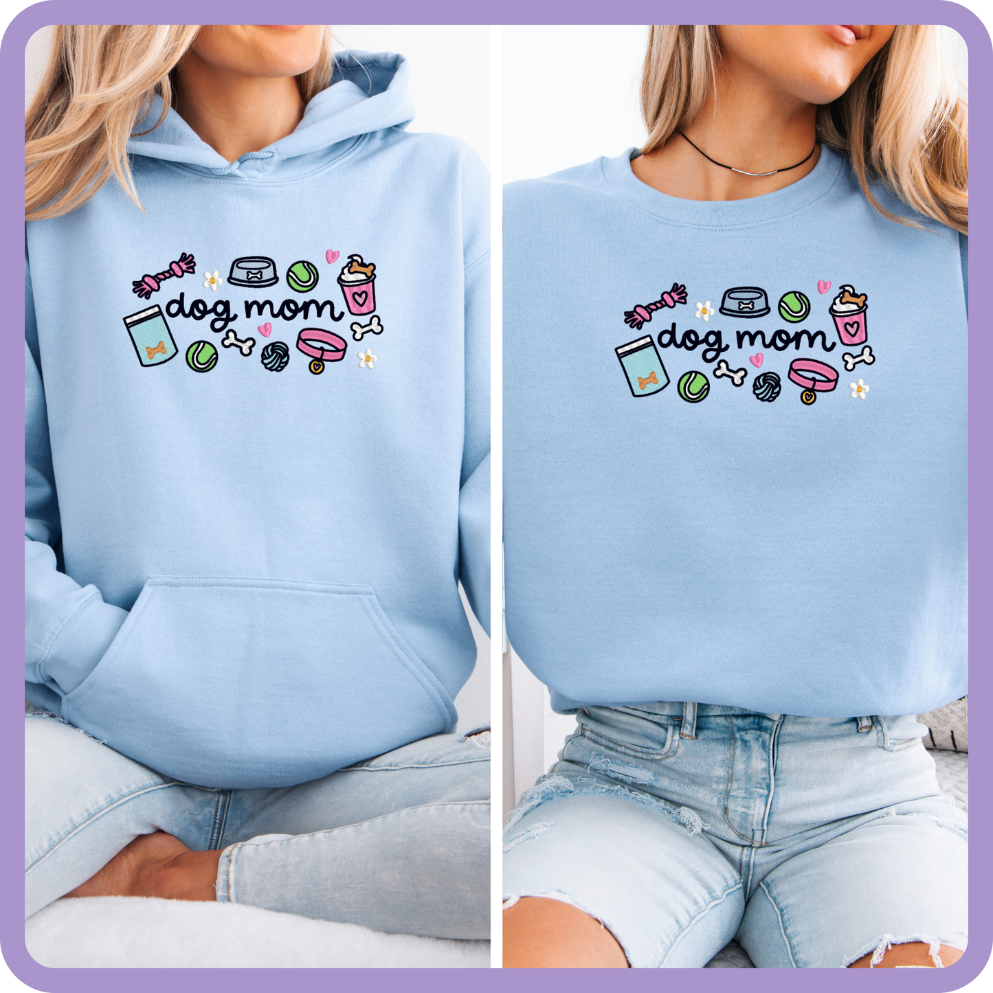 Dog Mom Essentials Embroidered Sweater