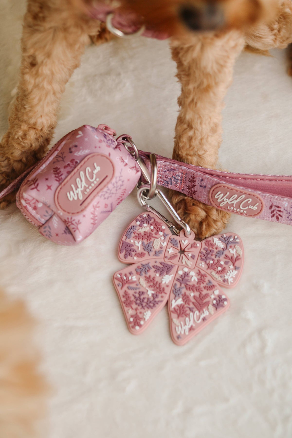 Dog Poop Bag Holder: Chiswick Rosewood