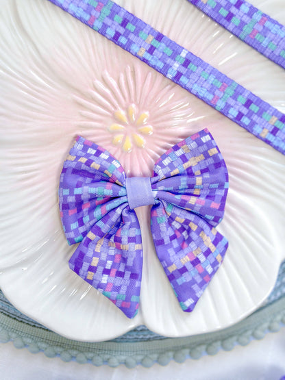 Dog Sailor Bow: Belgravia Sugarplum