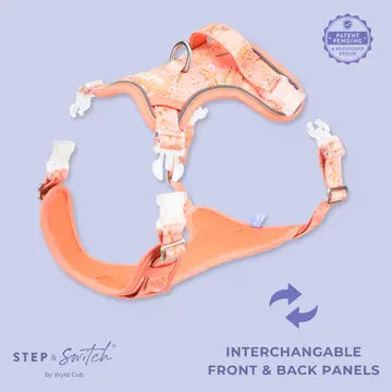 Step & Switch® Dog Harness: Chiswick Papaya