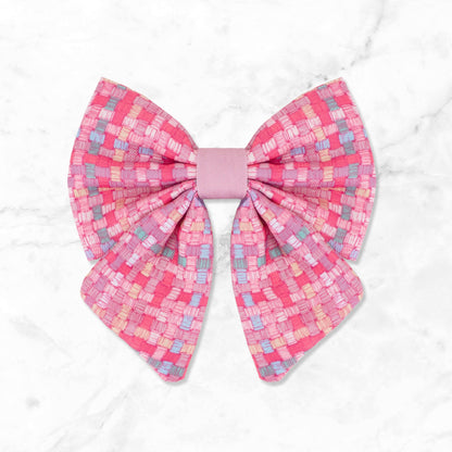 Dog Sailor Bow: Belgravia Bonbon