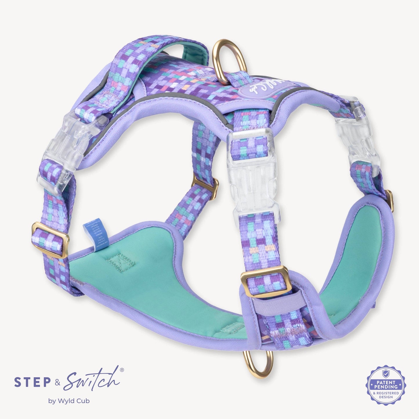 Step & Switch® Dog Harness: Belgravia Sugarplum