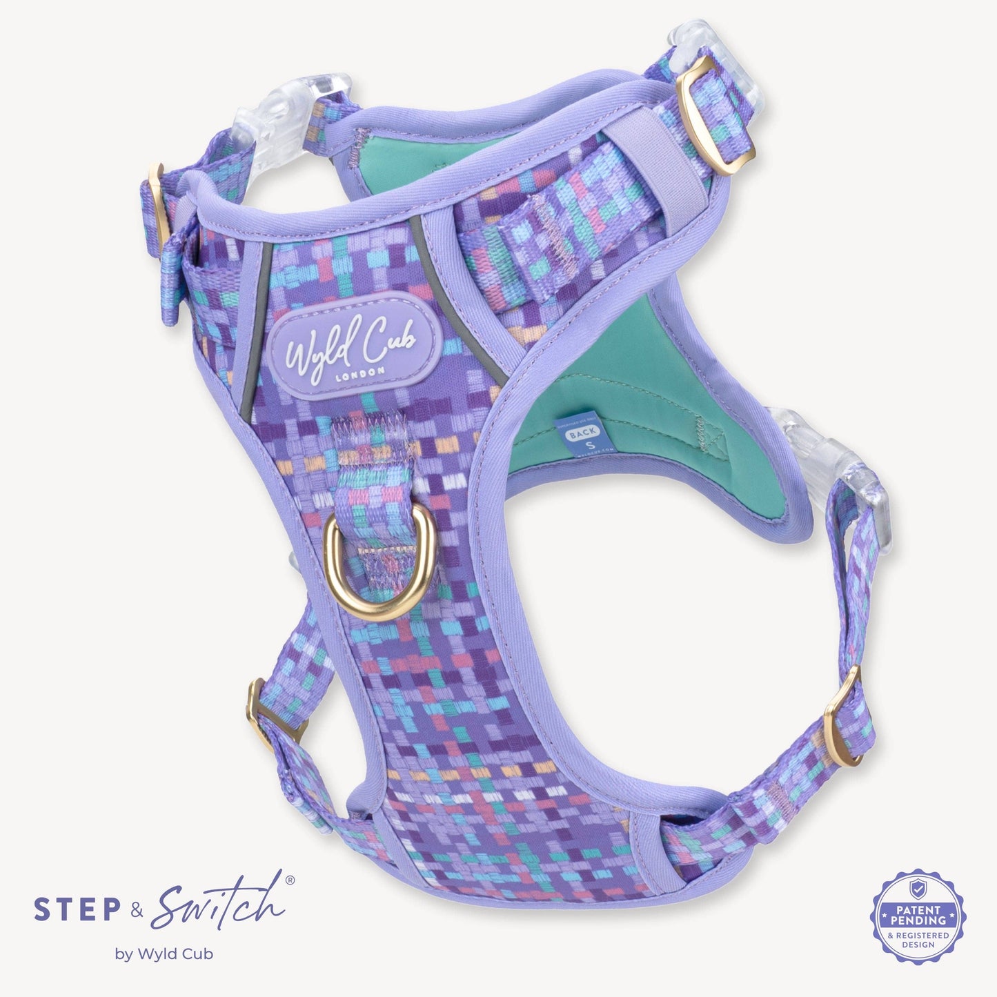 Step & Switch® Dog Harness: Belgravia Sugarplum