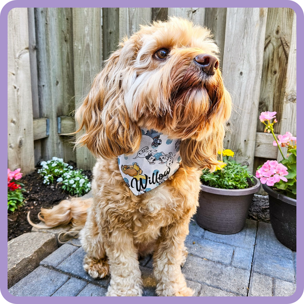 Customer photo for White Disney Dogs Bandana