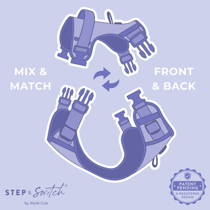 Step & Switch® Dog Harness: Chiswick Fig