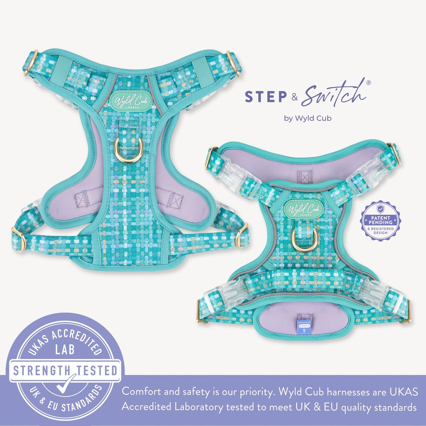 Step & Switch® Dog Harness: Belgravia Sweetpea