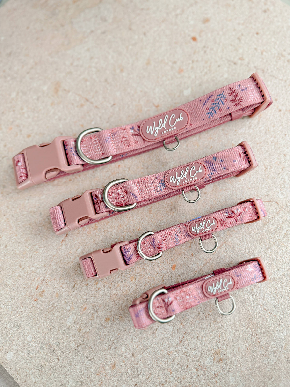 Adjustable Dog Collar: Chiswick Rosewood
