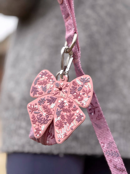 Dog Poop Bag Caddy Bow: Chiswick Rosewood